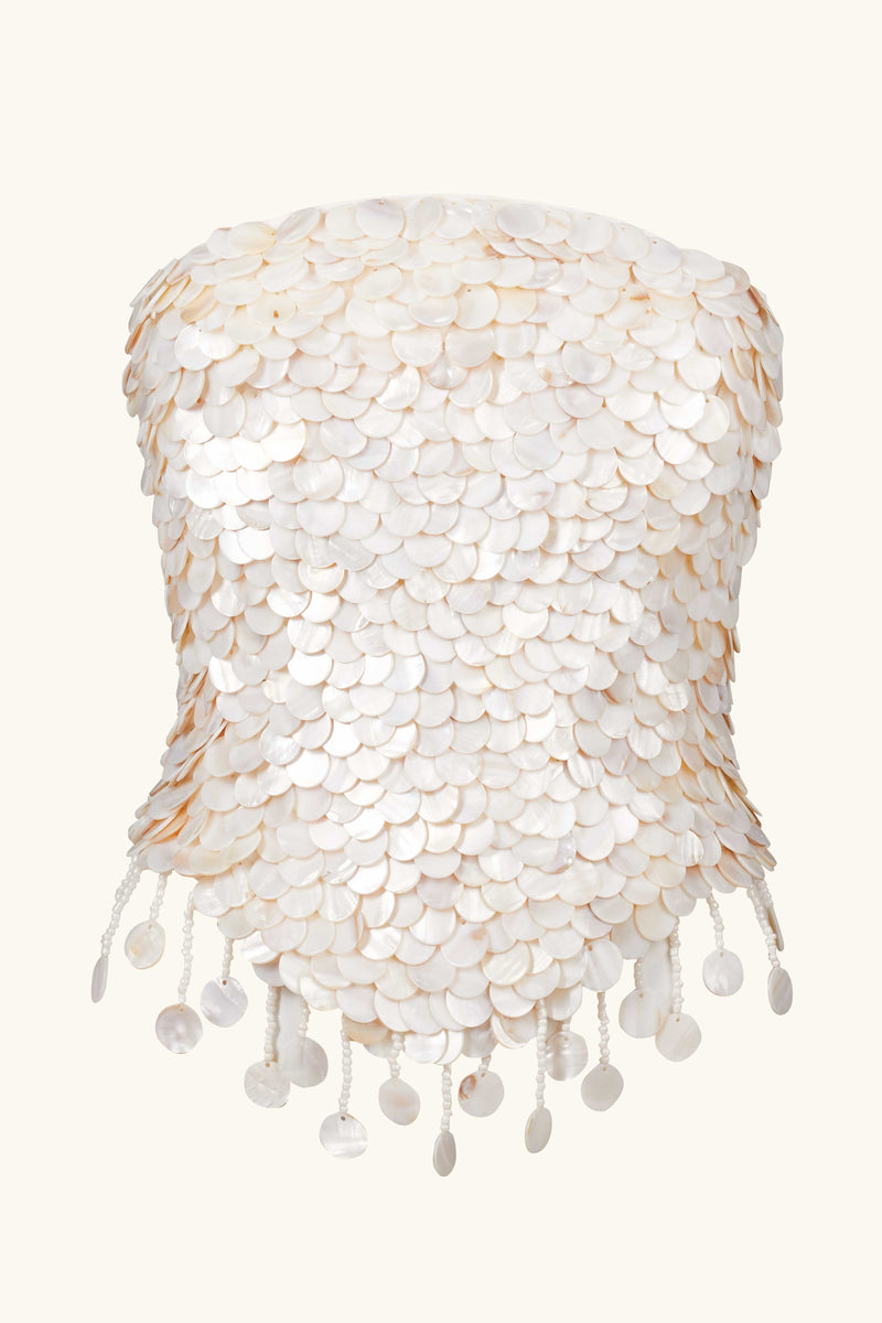 Aurora Corset ~ Mother of Pearl