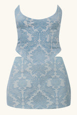 Niara Set Blue Brocade ~ Rental