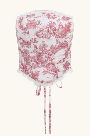 Aurora Corset  ~ Red Toile