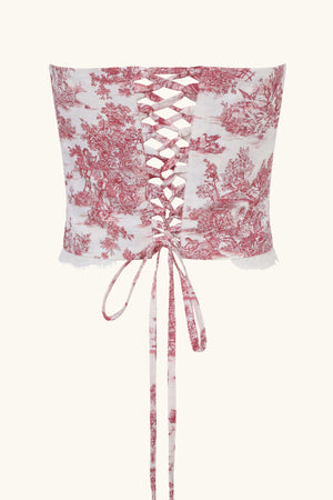 Aurora Corset  ~ Red Toile