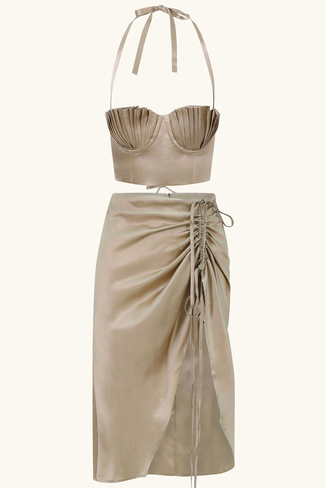 Dido & Amadi Midi Set Chinchilla Gold Silk