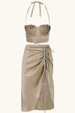 Dido & Amadi Midi Set Chinchilla Gold Silk