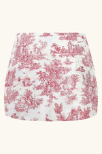Dawn Mini Skirt ~ Red Toile