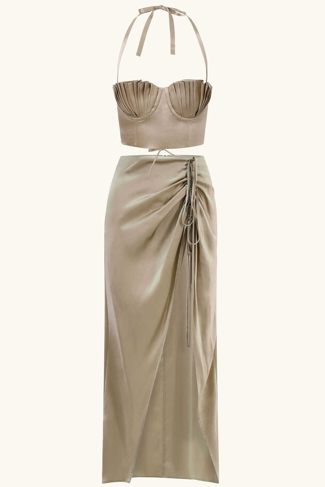 Dido & Amadi Maxi Set Chinchilla Gold Silk