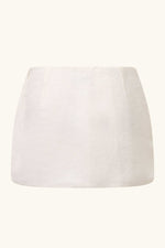 Dawn Mini Skirt ~ Ivory Linen