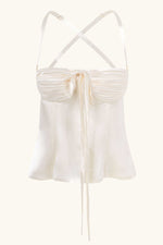 Amira Bustier Ivoire Blanc