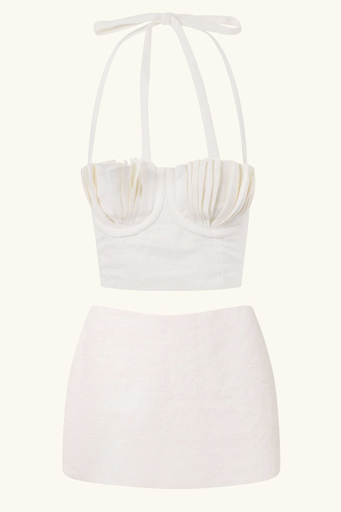 Dido &amp; Dawn Mini Ensemble Lin Blanc