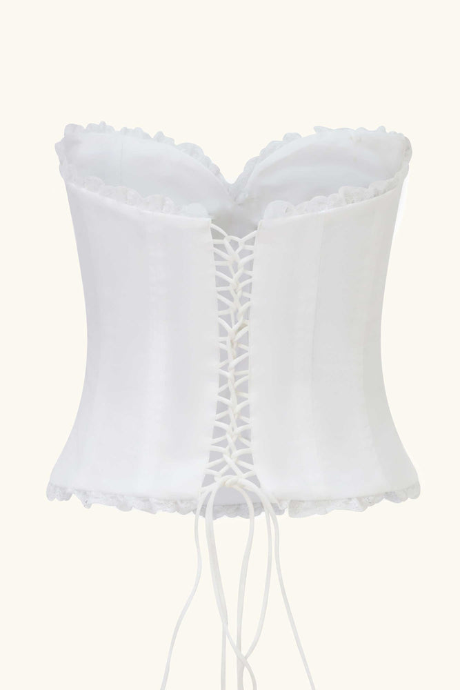 Mademoiselle Corset White Lace
