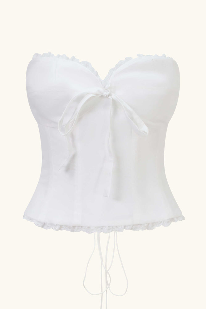 Mademoiselle Corset White Lace