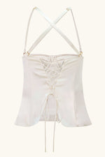 Amira Bustier Ivoire Blanc