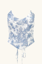 Niara Corset  ~ Blue Toile