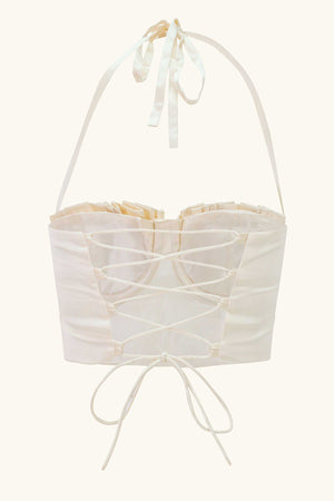 Dido Bustier Ivory Silk