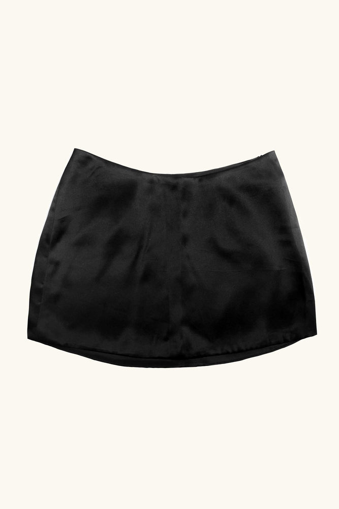 Dawn Mini Skirt ~ Black Silk