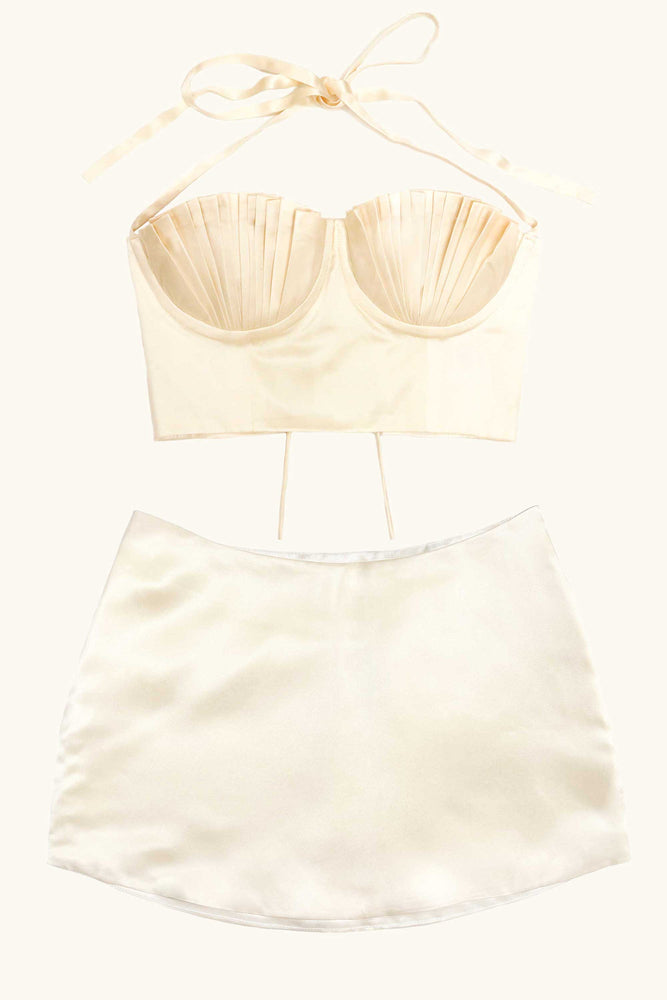 Dido & Dawn Silk Mini Set Ivory White