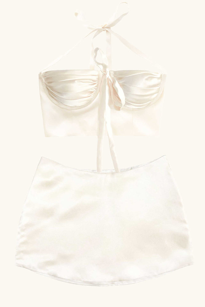 Odette & Dawn Silk Mini Ivory