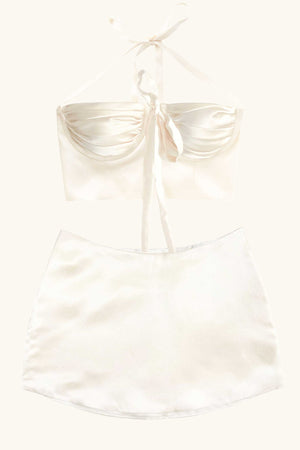 
            
                Load image into Gallery viewer, Odette &amp;amp; Dawn Silk Mini Ivory
            
        