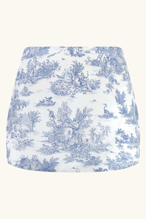 
            
                Load image into Gallery viewer, Dawn Mini Skirt ~ Blue Toile
            
        