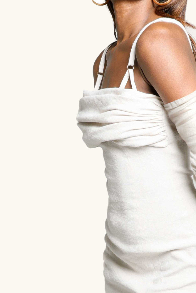 Orissa Dress & Iris Gloves Oyster
