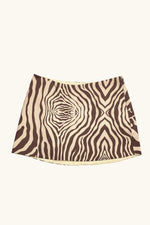 Dawn Mini Skirt ~ Chocolate Zebra