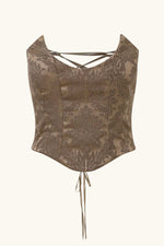 Niara Corset  ~ Chocolate Brocade
