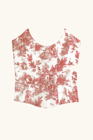 Niara Corset  ~ Red Toile