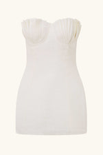 Seashell Mini Dress Ivory White