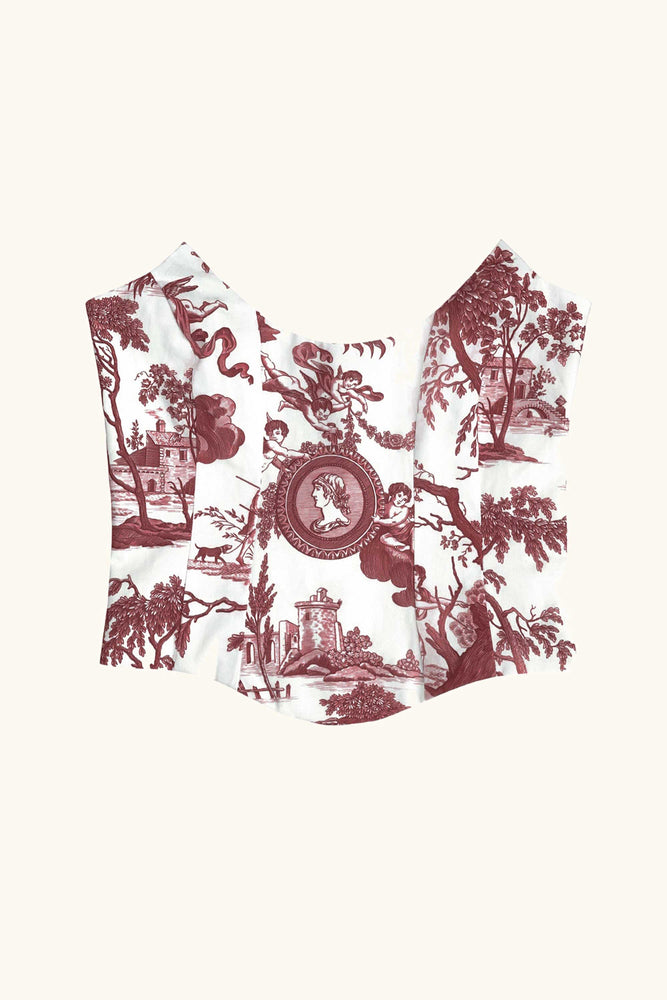 Niara Corset  ~ Burgundy Cherubs