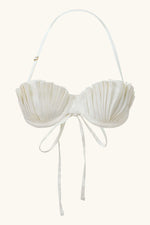 Seashell Bra Top Ivory White