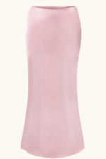 Allura Maxi Skirt ~ Dusk Pink Silk
