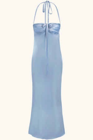 Angelina Silk Maxi Dress Cinderella Blue Silk Idh Angelina Silk Maxi Dress Cinderella Blue Silk Idh