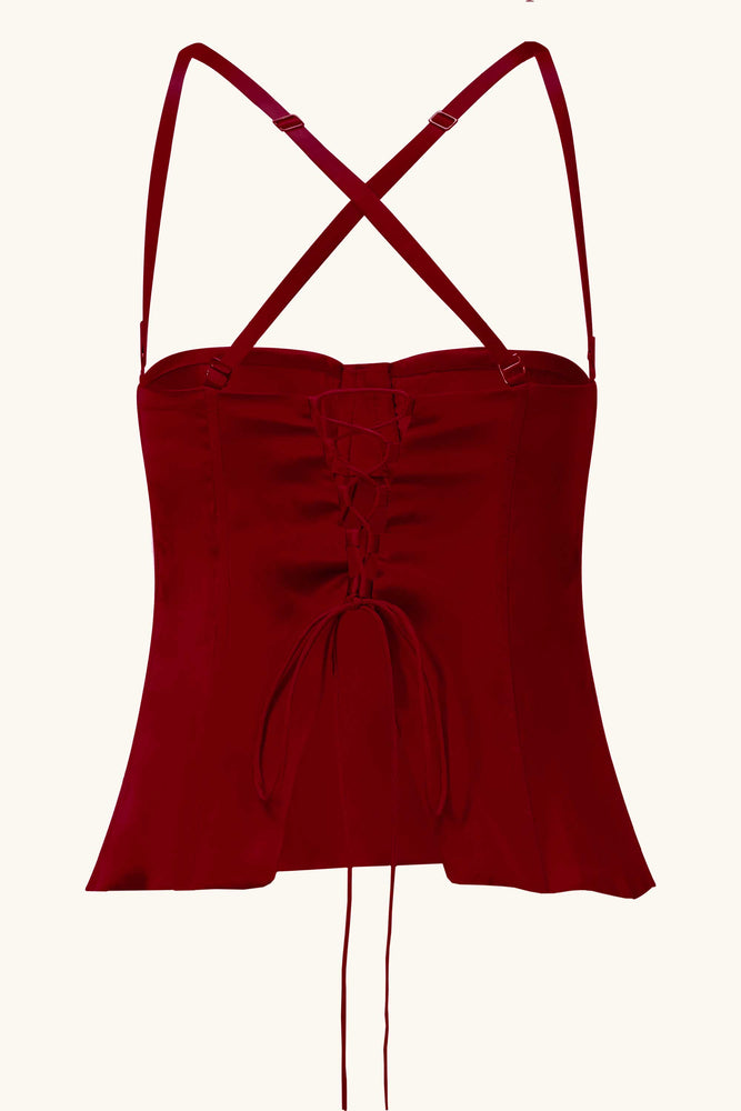 
            
                Load image into Gallery viewer, Amira &amp;amp; Dawn Silk Mini Set Cherry Red
            
        