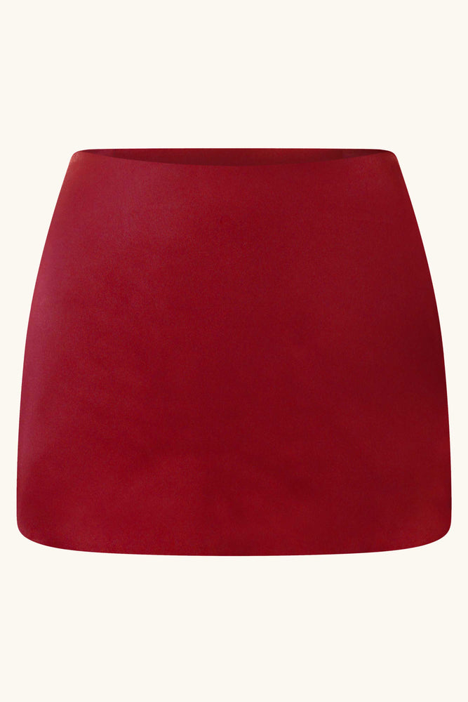 Amira &amp; Dawn Mini ensemble en soie rouge cerise