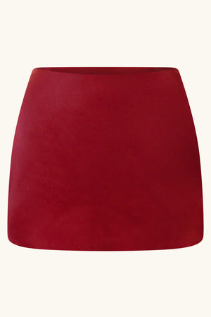 Amira &amp; Dawn Mini ensemble en soie rouge cerise