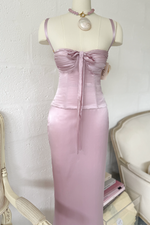 Allura Maxi Skirt ~ Dusk Pink Silk
