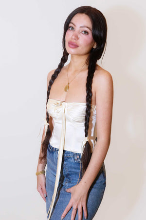 Odette & Dawn Silk Mini Ivory