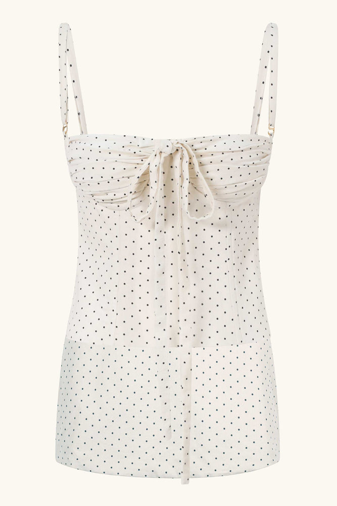 Amira & Dawn Mini Set White Polka Cotton