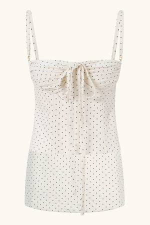 Amira & Dawn Mini Set White Polka Cotton