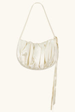 The Scrunch Bag ~ Ivory Silk