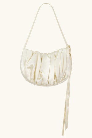 The Scrunch Bag ~ Ivory Silk