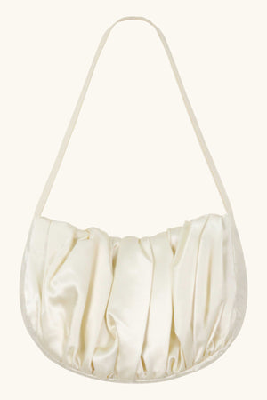 The Scrunch Bag ~ Ivory Silk