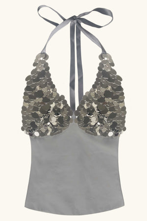 Siren Top ~ Silver