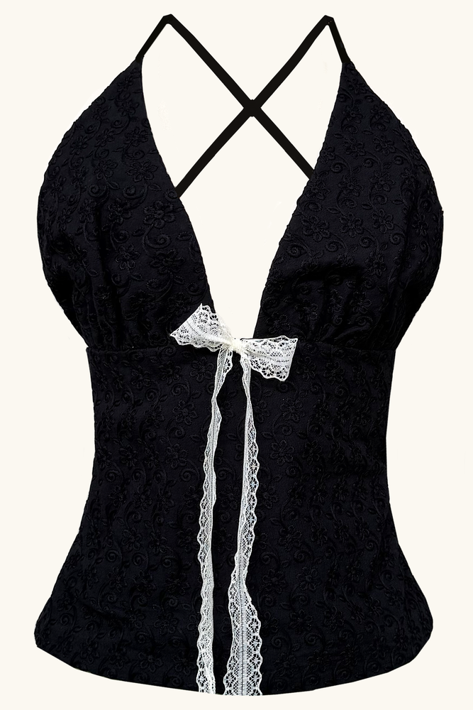 Vianna Top ~ Black Cotton