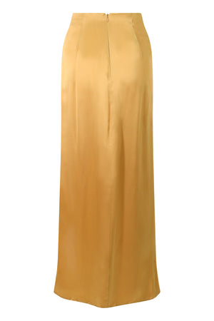 Ivory Shell Bra & Firefly Silk Maxi Set ~ Rental