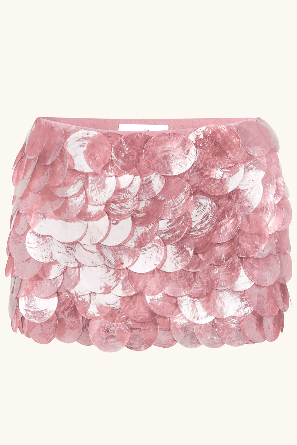 Zeïa Low Rise Mini Skirt ~ Mother of Pearl Rose Quartz – Idáh