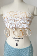 Brassière Coquillage Blanc Ivoire