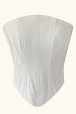 Aurora Corset  ~ White Cotton