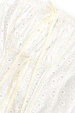 Cosette Corset  ~ White Broderie Anglaise