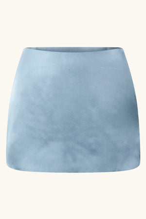 Dawn Mini Skirt ~ Cinderella Blue Silk