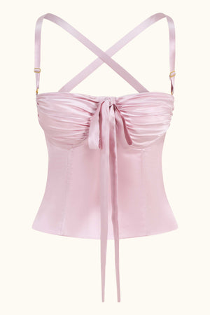 Amira Bustier Ivoire Blanc