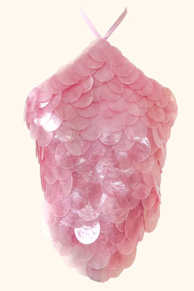 Faerie Halter Top ~ Mother of Pearl Rose Quartz